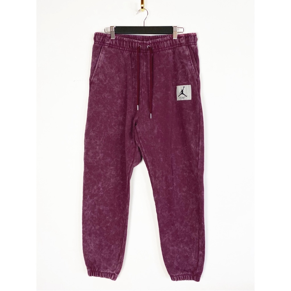 Jordan Flight Fleece Mens Washed Pants Maroon Jogger Pants size L